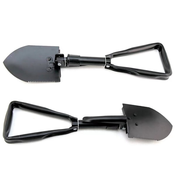Sammenleggbar spade for camping og fjellklatring, 2 i 1: spade o
