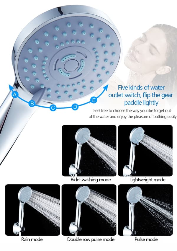 Dusjhode LED Regn Dusjsprayer Automatisk Farge-