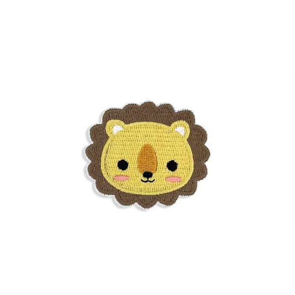 10 stk./parti Cartoon Animal Broderi Stickers Frø Panda Stof App