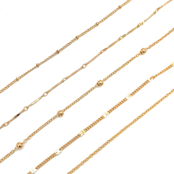 5 STK (gull) ankel perle ankel armbånd perler kjede fot smykker