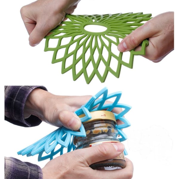 Silikonunderlag - Trivet-matte - Kjøkkenunderlag for gryter/varme disker
