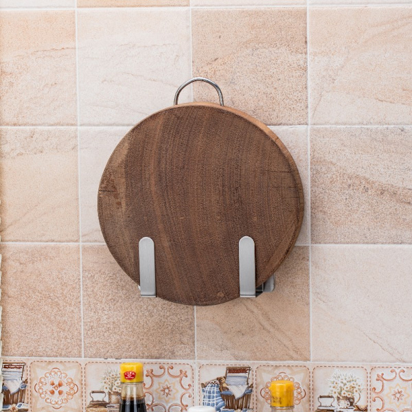 Gryde Lågholder, Vægmonteret 304 Rustfrit Stål Grydelåg Organizer