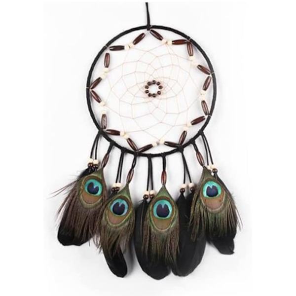 Fjærdreamcatcher Nett Håndnett Madmade Nett Håndnett Henge