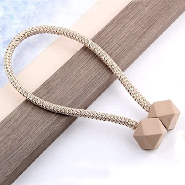 2-piece magnetic curtain tie (Mica), European curtain clip cord