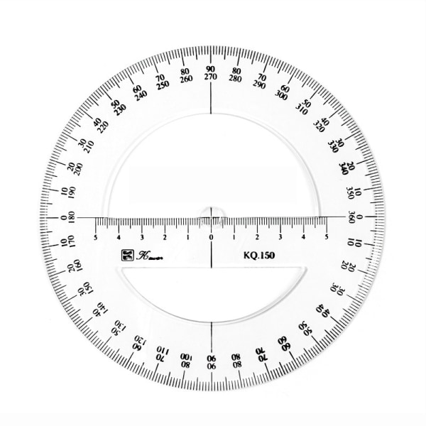 10 cm trigonometrisk vinkelmåler 3 deler rund vinkelmåler -