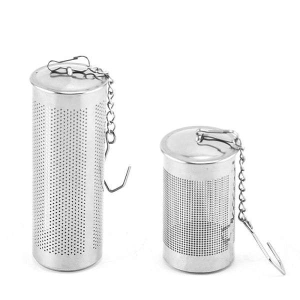 Teinfuser sylinder, rustfritt stål, sølv, 2,3x 2,3 x 6,5 cm