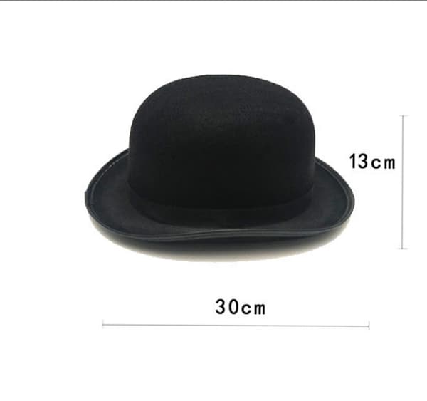 Bowlerhatt, for voksne, Hodeplagg, Kostyme, Karneval, Tema