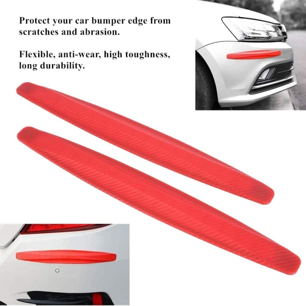 2kpl-Punainen-Universal auton etukulman puskurin suoja