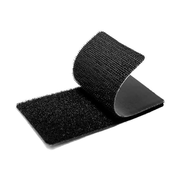 2 x 4 tommer - Borrelåsstrimler med lim - 15 sett - Squa