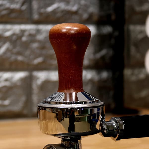 Pulverpress, 53 mm diameter kaffepress, rostfritt stål, för e