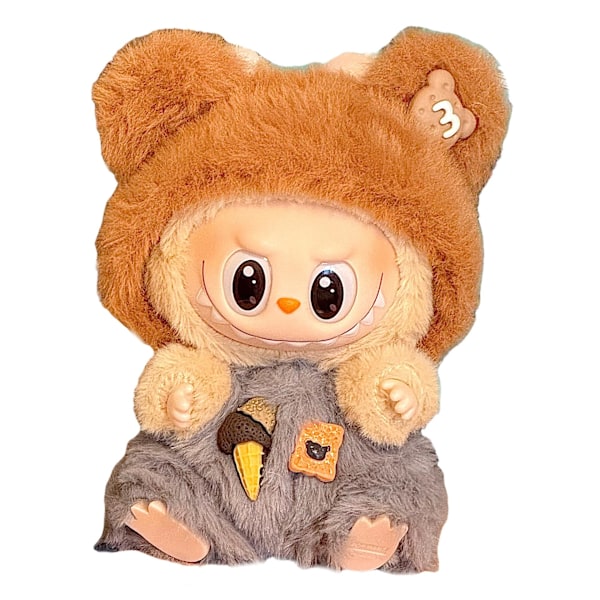 Labubu dockkläder, 17 cm blind box dockersättningsset (Björn) (Bear)