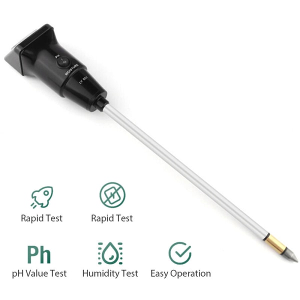 Høj præcision jordtester LY601 landbrugsjord overvågningstester drivhusplantning pH-meter hygrometer