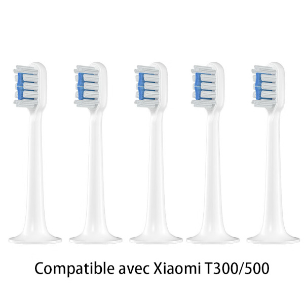 5 pakkausta (valkoinen) Sopii Xiaomi T300T500 -päivitettyyn vaihtopäähän