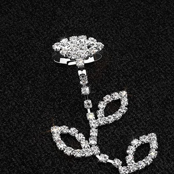 Flower Diamond Feet Chain (pari) häät naisten avojaloin jalat C