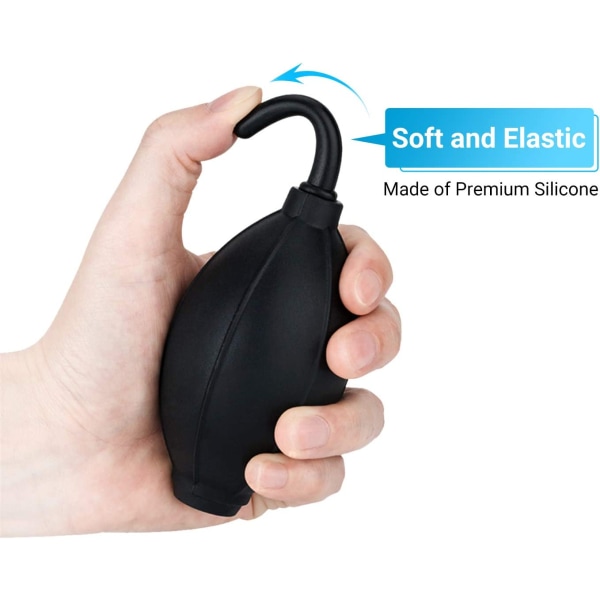 Soft Tip Silikone Super Air Blower Dust Cleaner Inkluderer Micro Fi