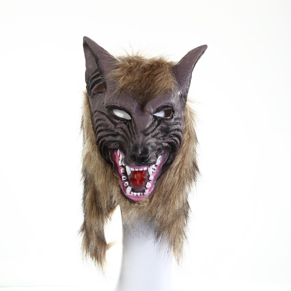 Halloween Werewolf Costume Wolf Claws Head Mask med hugtænder spøgelse