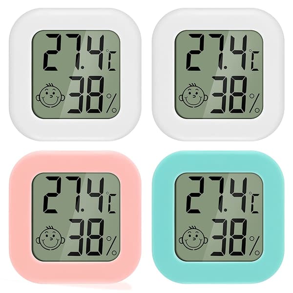 Mini LCD Digitalt Innendørs Termometer Hygrometer 4stk Thermo H