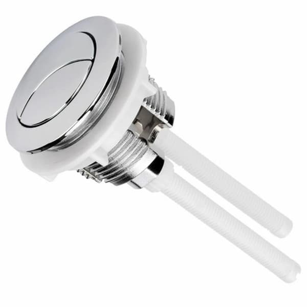 38 mm Dubbel tryckknapp för WC-spolning Krom Högtryckspump