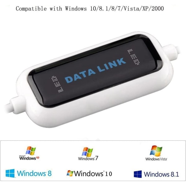 USB 2.0 PC-tietokoneen tiedonsiirto-/datalink-kaapeli tietokoneille, kannettaville tietokoneille