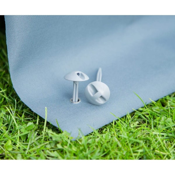 10-pack plasttältpinnar (9,5 cm långa) för markdukar, tält,