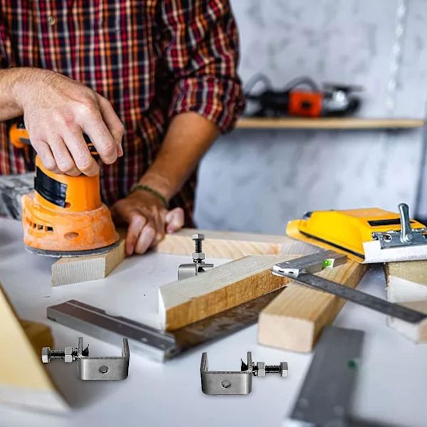 4 st C-klämma Fixering Träarbete C-klämma Heavy Duty Rostfritt Stål