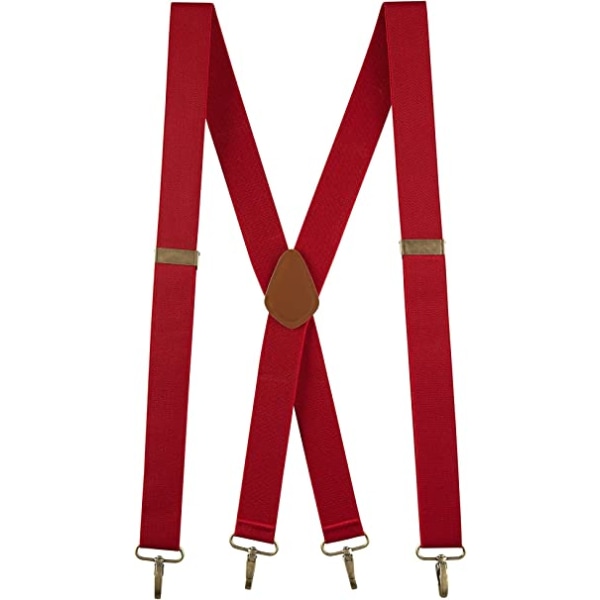 Rød-mote justerbare seler for menn 120 cm x 3,5 cm X form med