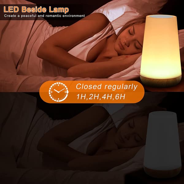 LED-nattelys - Multicolor-sengelampe med farver, USB-opladning