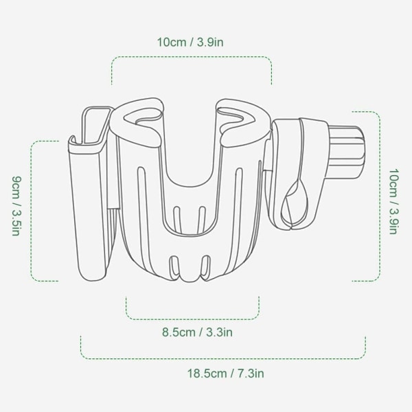 Koppholder mobiltelefonholder barnevogn tilbehør koppholder kopp