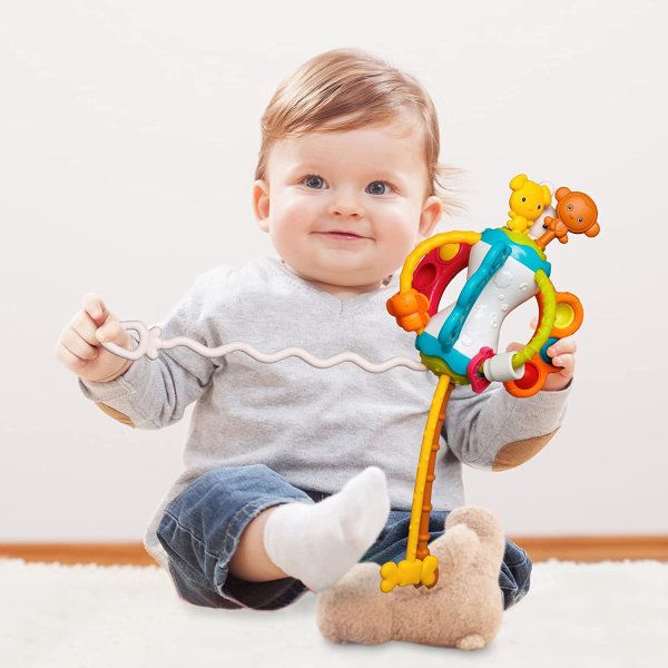 Montessori babylegetøj 12-18 måneder, babylegetøj 6-12 måneder, sens F