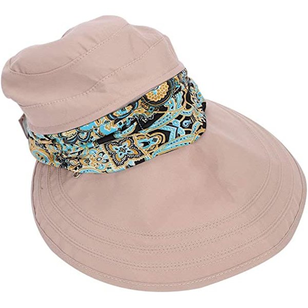 Dame Bredskygget Visor Cap Solhat Strand Rejse Sommer Floppy