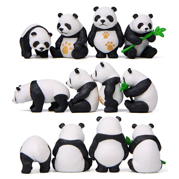 Panda kakepynt dekorasjon kaketilbehør Creative Minia