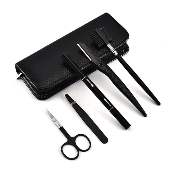 Eyebrow Kit, 5 Pcs Eyebrow Tweezers, Eyebrow Pencil, Eyebrow Sci