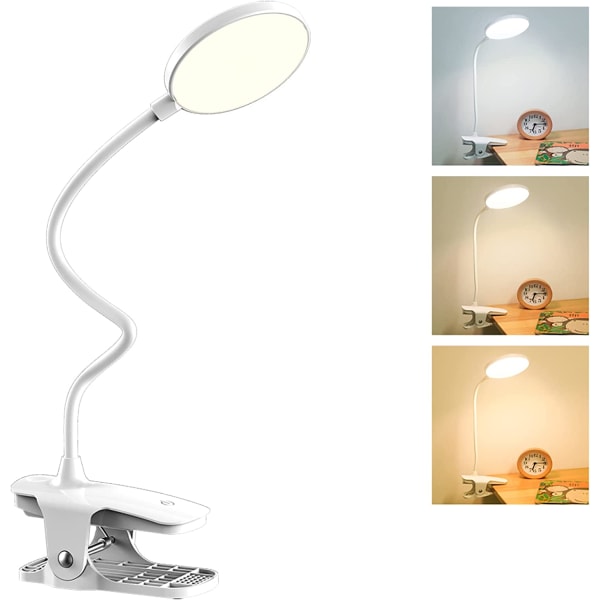 Rechargeable Wireless LED Desk Lamp, 3 Color and 3 Dimmable, USB