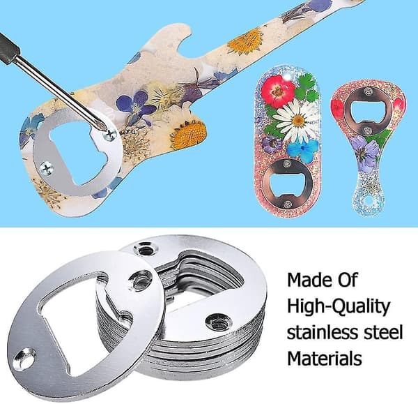 15 sæt rustfrit stål flaskeåbner prop-in hardware, m