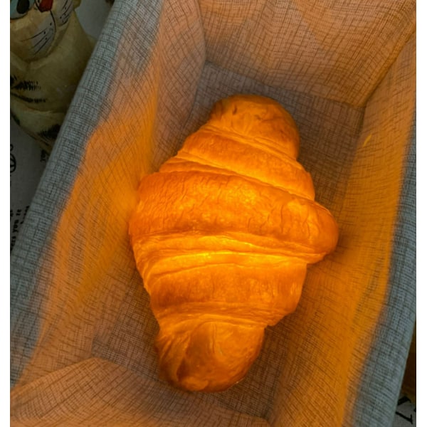 Croissant-leipälamppu Croissant-ristilaukku Tunnelmalamppu Kakku Sh