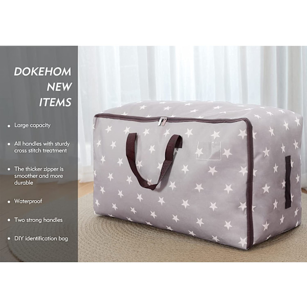 100L Tøjposer, Tykke Overdimensionerede Organizer Opbevaringspose, Rejse