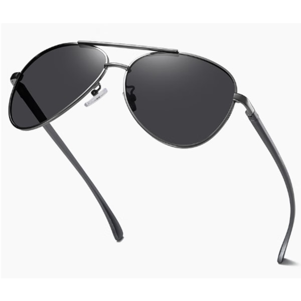 Klassiske pilotpolariserte solbriller for menn Retro kjøreskjermer UV