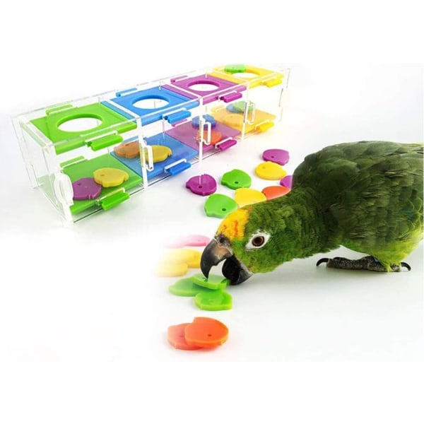 Fugleleker, fargerike leker for papegøyer Intelligens Interessant Bi