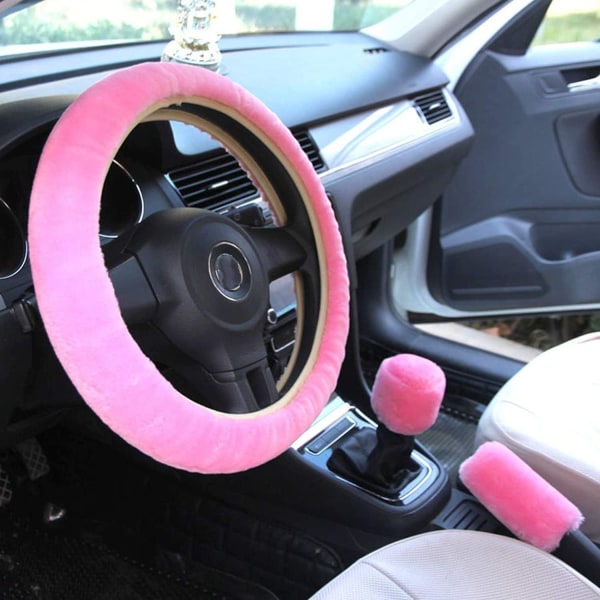 Pink Håndbremsesæt uden låsering med rat Tre-p