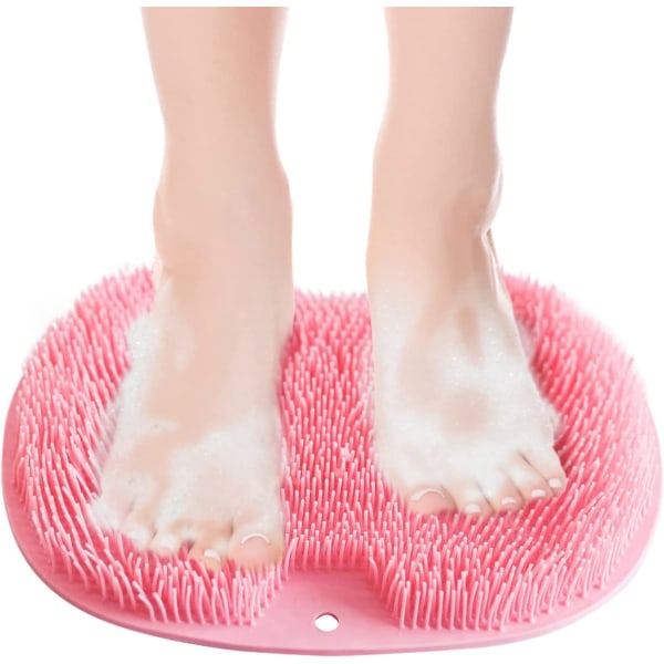 Bruser fod- og rygskrubber, 23*30 cm (lyserød), bruser fodskrubber