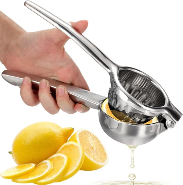 Citruspress i rostfritt stål 18/10