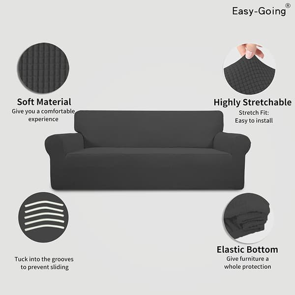 Enkel og behagelig stretch sofaovertrekk for treseters sofa