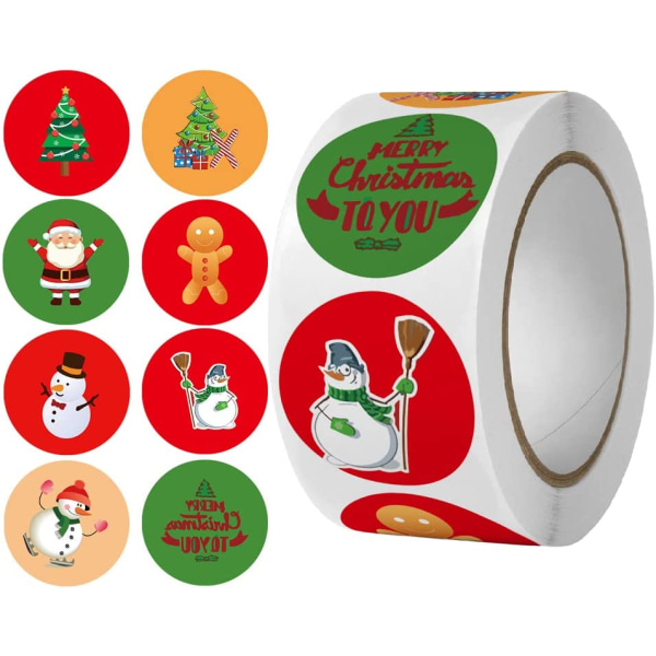 Juleklistermærker til børn-etiketter til julegaveindpakning,5