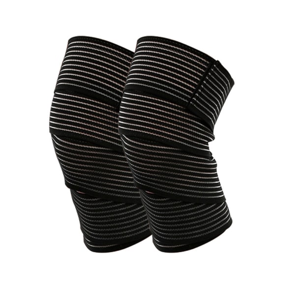 150 cm knæbeskyttere sorte 1 par knæbøjler Elastisk bånd Knæstøtte