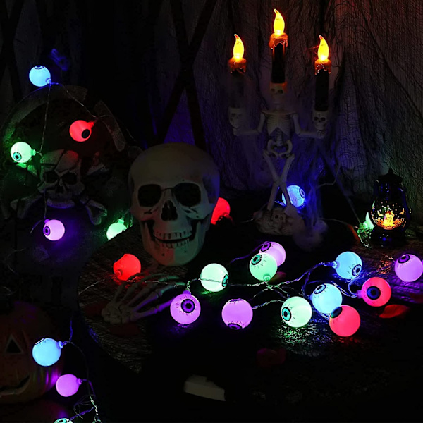 10ft 30 LED Halloween-koristevalot paristokäyttöiset