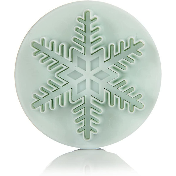 2 Set 3-pack Julkakformar Snöflaska Form för Kakor