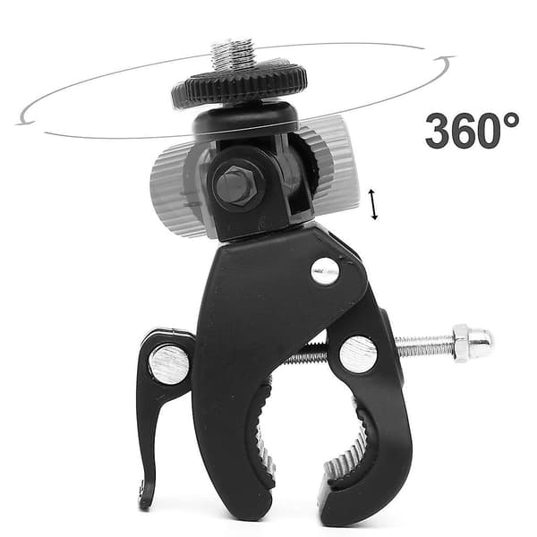 Golf Bag Clip Motion Camera Bracket Solskærm Kørsel Lys