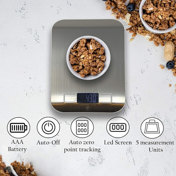Digital elektronisk kaffevåg för matlagning och bakning