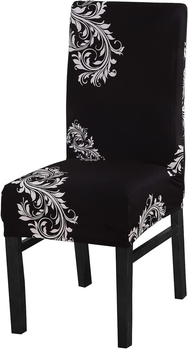 Sæt med 6 spisebordsstolebetræk Stretch Slipcovers Elastiske stole C