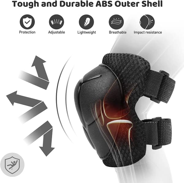 Knäskyddssats för barn, 6 i 1-kit Skyddsutrustning Knä armbåge skydd
